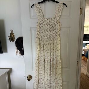 Ruffle Floral Midi Dress